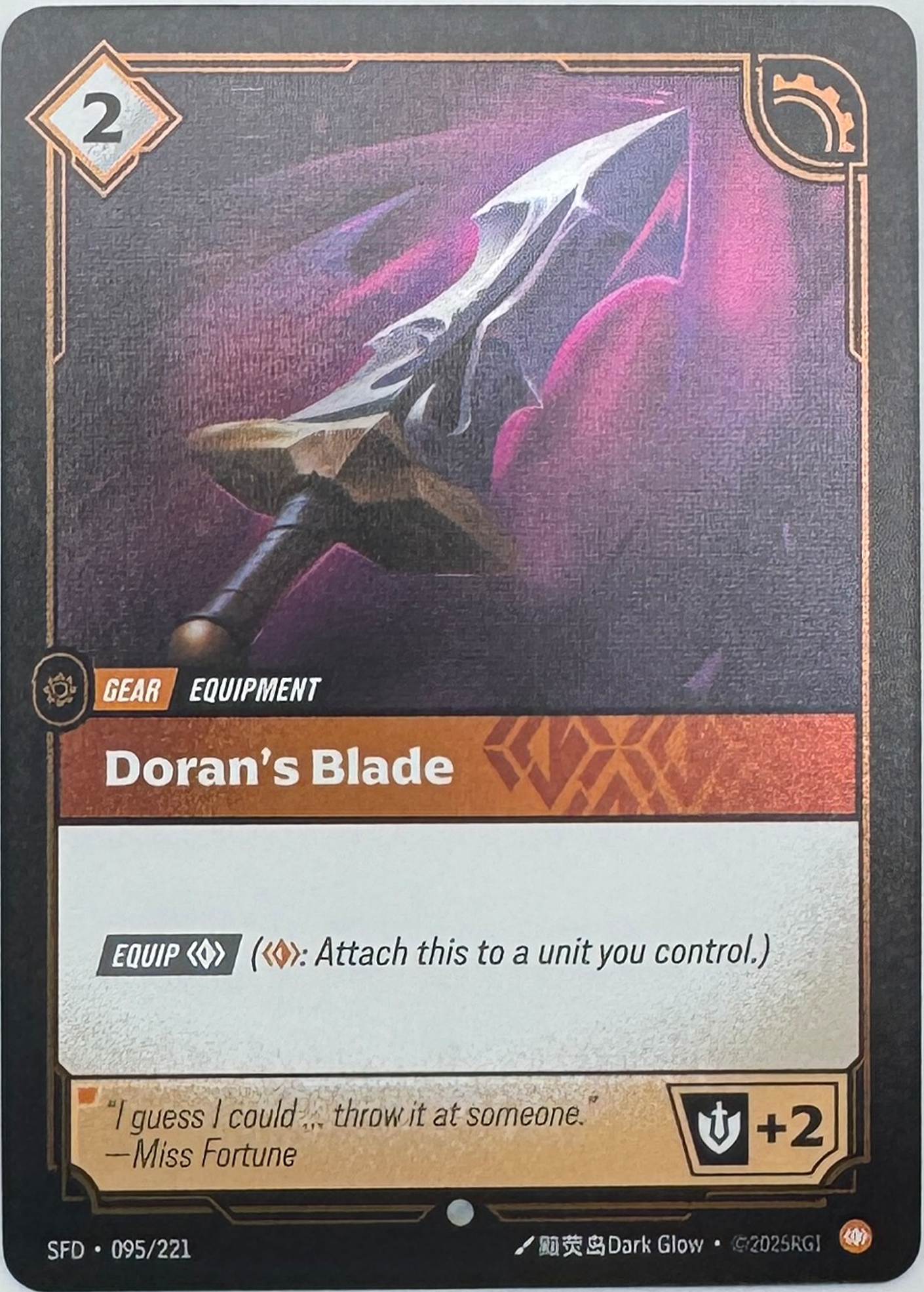 Dorans Blade SFD 095/221